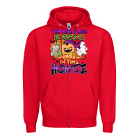Red theres some horrors in this house Zipper Hoodie - BarkalooDesign