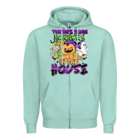 Seafoam theres some horrors in this house Zipper Hoodie - BarkalooDesign