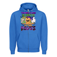 True Royal theres some horrors in this house Zipper Hoodie - BarkalooDesign