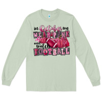 Matcha in october we wear pink and watch football Long Sleeve Tee - FaDigitalArtStudio