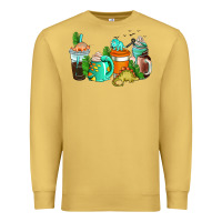 Dinosaur Coffee Cups Premium Sweatshirt | Teevron
