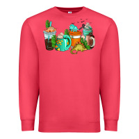 Cardinal dinosaur coffee cups Premium Sweatshirt - AdoDesignShop