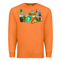 Carrot dinosaur coffee cups Premium Sweatshirt - AdoDesignShop