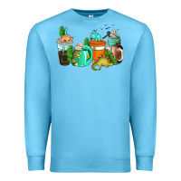 Ocean Blue dinosaur coffee cups Premium Sweatshirt - AdoDesignShop
