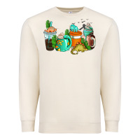 Sandshell dinosaur coffee cups Premium Sweatshirt - AdoDesignShop