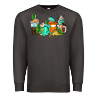 Smoke dinosaur coffee cups Premium Sweatshirt - AdoDesignShop