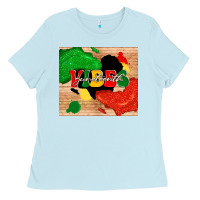 Baby Blue juneteenth vibes Ladies Tee - TumblerDesignByShophia