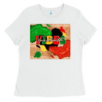 White juneteenth vibes Ladies Tee - TumblerDesignByShophia