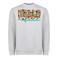 Heather Grey hello fall Heavyweight Sweatshirt - Artiststas