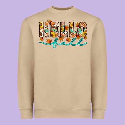 Hello Fall Heavyweight Sweatshirt Designed By Artiststas