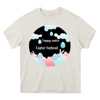 Cream Happy Easter Heavy Core Tee - Bettercallsaul