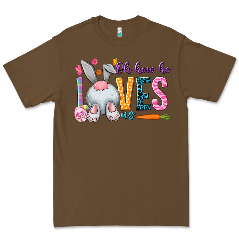 Oh How He Loves Us Premium Tee by NancyCooperArtShop | Teevron