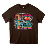 Chocolate Brown Tx texas Heavy Core Tee - JahusDesignShop