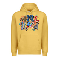 Antique Gold America Premium Hoodie - CowhideDigitalArt