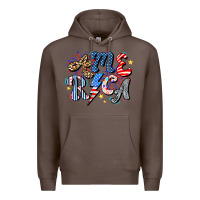 Coffee America Premium Hoodie - CowhideDigitalArt