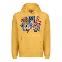 Mustard America Premium Hoodie - CowhideDigitalArt