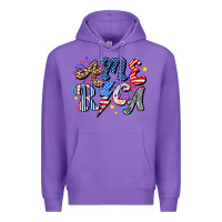 Purple America Premium Hoodie - CowhideDigitalArt