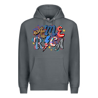 Rock America Premium Hoodie - CowhideDigitalArt