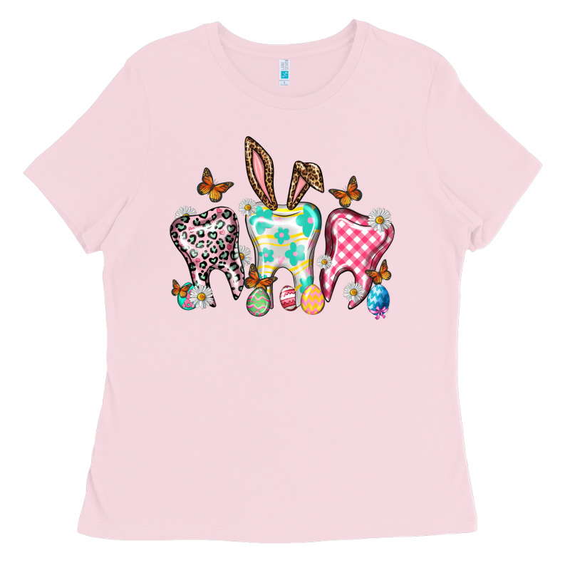 Happy Easter Day Teeth Ladies Tee by HowdyJamesFarm | Teevron