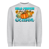 Heather Grey hello pumpkin season Heavyweight Sweatshirt - Artiststas