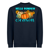 Navy hello pumpkin season Heavyweight Sweatshirt - Artiststas