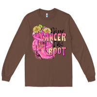 Chestnut give cancer the boot Long Sleeve Tee - FaDigitalArtStudio