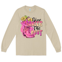 Mushroom give cancer the boot Long Sleeve Tee - FaDigitalArtStudio