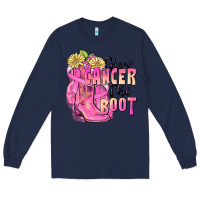 Navy give cancer the boot Long Sleeve Tee - FaDigitalArtStudio