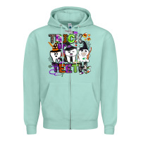Seafoam trick or teeth Zipper Hoodie - BarkalooDesign
