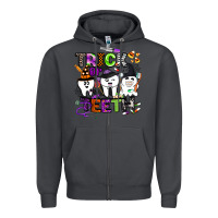 Smoke trick or teeth Zipper Hoodie - BarkalooDesign