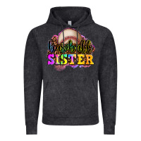 Vintage Black baseball sister Vintage Hoodie - OliviaCreatesArt