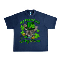 Navy st.patricks day my french bulldog is my lucky char Urban Heavy Tee - RanaPortraitStore