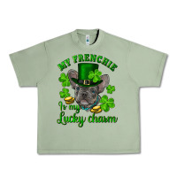 Oil Green st.patricks day my french bulldog is my lucky char Urban Heavy Tee - RanaPortraitStore