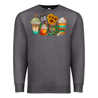Charcoal Heather rodeo coffee cups Premium Sweatshirt - AdoDesignShop