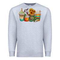 Heather Grey rodeo coffee cups Premium Sweatshirt - AdoDesignShop