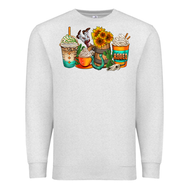 Rodeo Coffee Cups Premium Sweatshirt by AdoDesignShop | Teevron