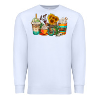 White rodeo coffee cups Premium Sweatshirt - AdoDesignShop