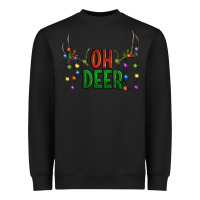 Black Oh deer christmas Heavyweight Sweatshirt - Artiststas