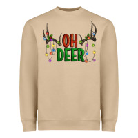 Oh Deer Christmas Heavyweight Sweatshirt | Teevron