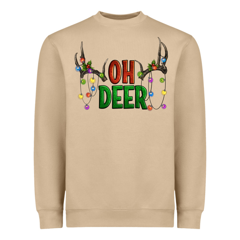 Oh Deer Christmas Heavyweight Sweatshirt by Artiststas | Teevron