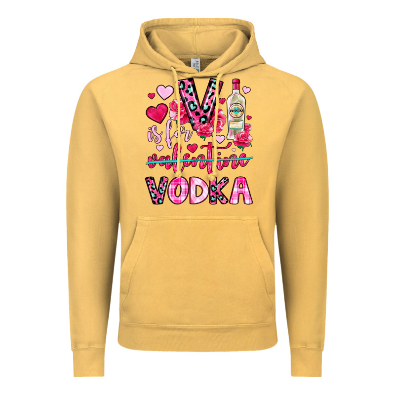 V Is For Vodka Vintage Hoodie by OliviaCreatesArt | Teevron