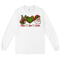 White peace love santa Long Sleeve Tee - RanaPortraitStore
