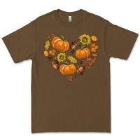 Cacao Fall Heart Premium Tee - texasbilliewilder