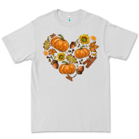 Dove Grey Fall Heart Premium Tee - texasbilliewilder