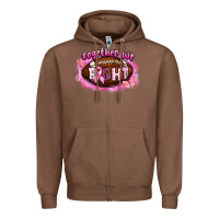 Chestnut together we fight football Zipper Hoodie - BarkalooDesign