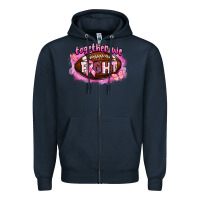 Navy together we fight football Zipper Hoodie - BarkalooDesign