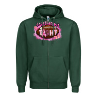 Sports Green together we fight football Zipper Hoodie - BarkalooDesign