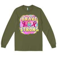 Brave And Strong Cancer Long Sleeve Tee | Teevron