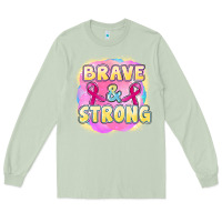 Matcha brave and strong cancer Long Sleeve Tee - FaDigitalArtStudio