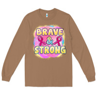 Toasted Coconut brave and strong cancer Long Sleeve Tee - FaDigitalArtStudio